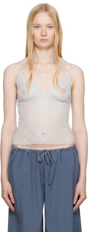 SKIMS SSENSE Exclusive Blue Spring Intimates Triangle Camisole