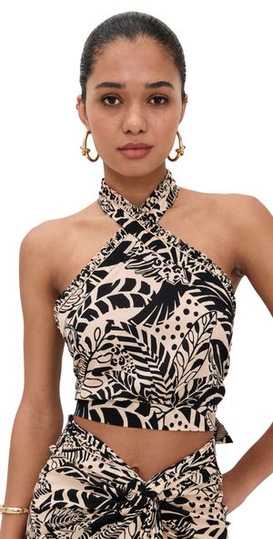 Poupette St Barth Suma Top Black Toucan S