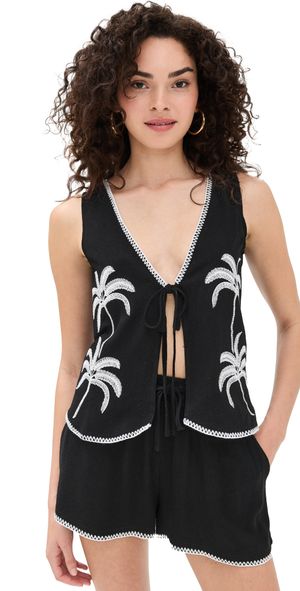 4th & Reckless Kenna Top Black M