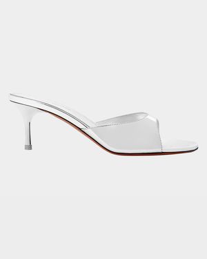 Jeannie Metallic Stiletto Slide Sandals