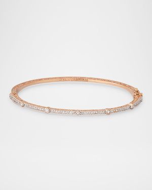 18k Yellow Gold Pave Circle Square Station B