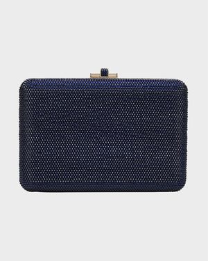 Slim Slide Crystal Evening Clutch Bag