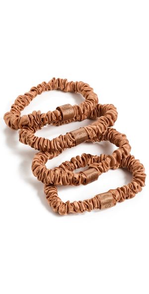 Slip Skinny Scrunchies Set of 4 Copper One Size
