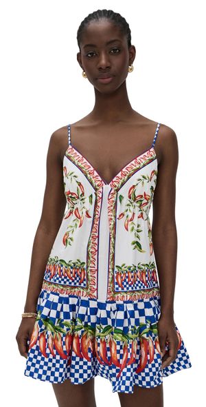 FARM Rio Picnic Peppers Ainika Mini Dress Picnic Peppers Ainika Off White S