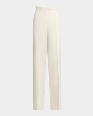 Loose Straight-Leg Trousers