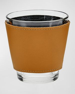 Leather Wrapped Glasses, Set of 2