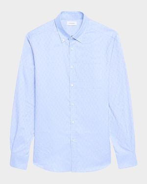 Men's Gancio Jacquard Sport Shirt