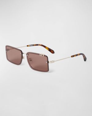 Men's Tampa Metal and Acetate Rectangle Sunglasses