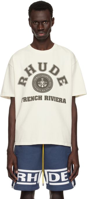 Rhude Off-White 'Rhude French Riviera' T-shirt