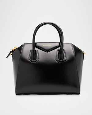 Antigona Small Top-Handle Bag in Box Leather