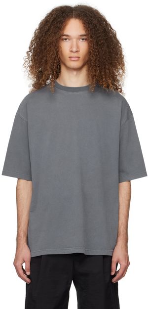 We11done T-shirt gris à image