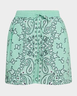 Hissels Bandana-Printed Shorts