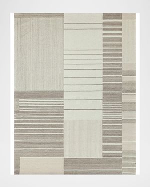 Castine Hand-Tufted Beige Rug, 5' x 8'