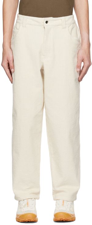 Dime Beige Baggy Trousers
