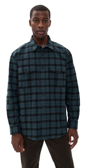 Filson Alaskan Guide Shirt Midnight Black Plaid S