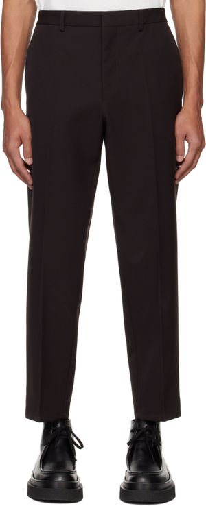 Jil Sander Brown Tapered Trousers