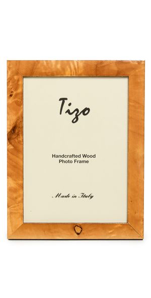 Tizo Design Italian Honey Burl Wood Frame 5x7 Honey Burl One Size