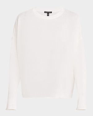 Organic Linen-Cotton Knit Sweater