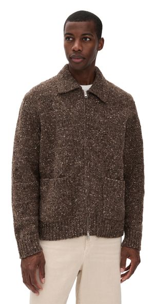 Norse Projects Erik Donegal Diamond Jacket Seal Brown L