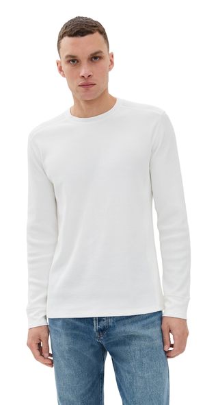 Vince Thermal Crew Shirt Off White M