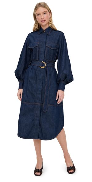 Zimmermann Denim Cargo Midi Dress Ink 3
