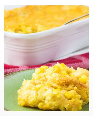 Bourbon Cream Corn Casserole, Serves 4-6
