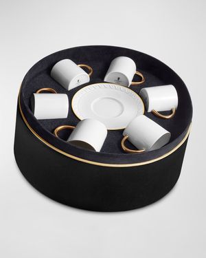 Neptune Espresso Cup & Saucer, Set of 6