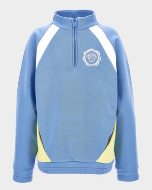 Boy's Medusa Stamp Fleece Sweatshirt, Size 6-14