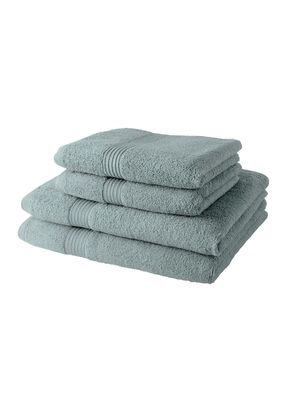 Today Linge De Maison - Lot de serviettes et draps de bain en coton - Taille 50x90 - Vert