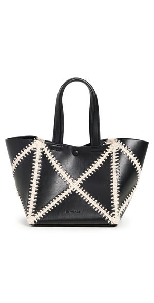 Nanushka The Origami Mini Bag Black/Cream One Size