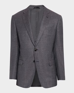 Men's Check-Textured G Line Sport Coat