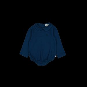 Petite Lucette - Body col claudine en coton bio - Taille 24M - Bleu