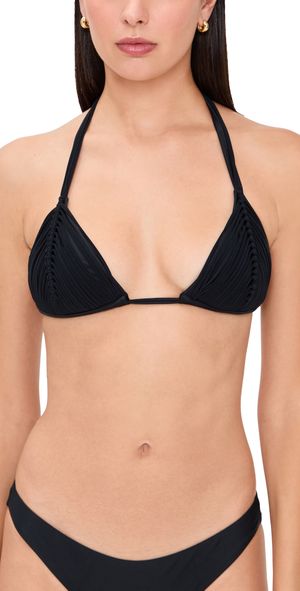 PQ Swim Isla Triangle Bikini Top Midnight S