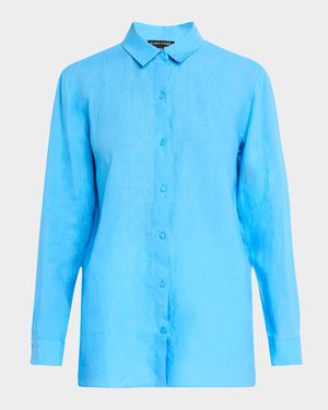 Button-Down Organic Linen Shirt
