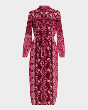 Molly Printed Long-Sleeve Dress