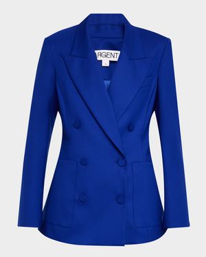 Chelsea Double-Breasted Seasonless Wool Blazer