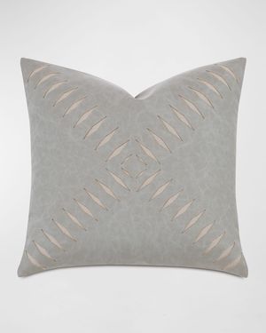 Park City Faux Leather Decorative Pillow