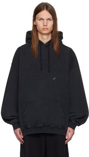 VETEMENTS Black 'I'm Not Doing Shit Today' Hoodie