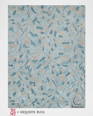 Botanica Hand-Tufted Turquoise Rug, 9' x 12'