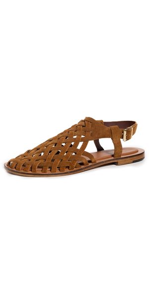 Mansur Gavriel Woven Sandals Saddle 40