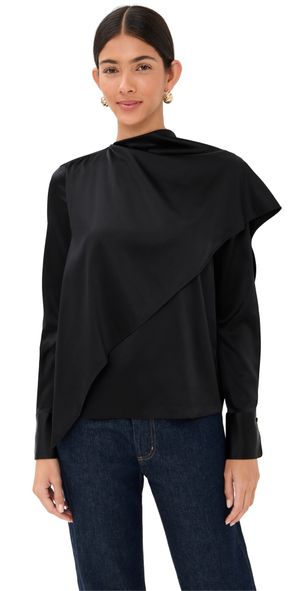 Veronica Beard Daleney Blouse Black 8