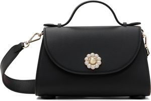 Simone Rocha Black Beaded Crossbody Pochette Valentine Bag