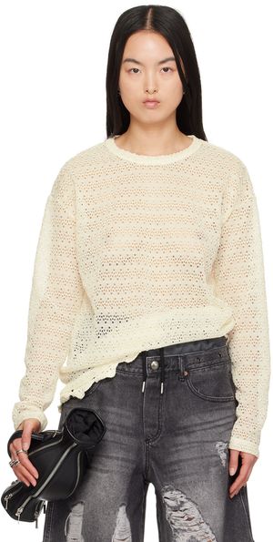 Andersson Bell Off-White Flower Garden Sweater