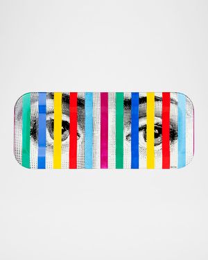 Face Stripes Tray, 9.8" x 23.63"