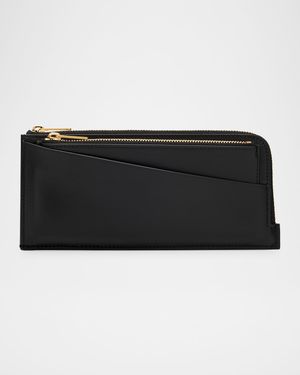 Long Wallet in Smooth Box Calf Leather
