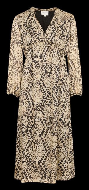 Maison 123 - Robe droite Col V - Taille XL - Beige