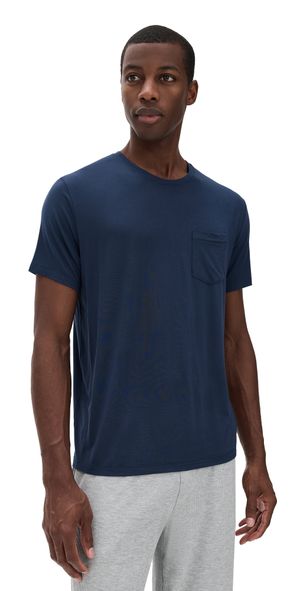 Tommy John Second Skin Sleep Pocket Tee Dress Blues L