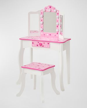 Girl's Little Princess Gisele Vanity W/ LED Lights