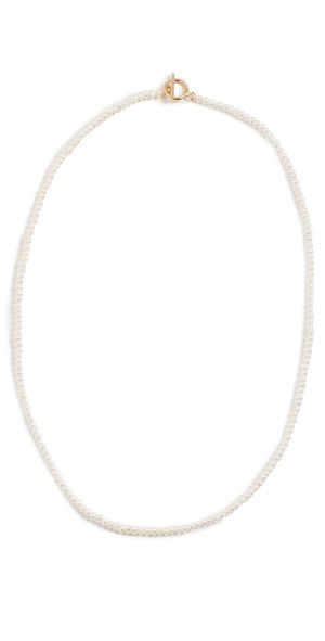 SHASHI Pearl Ciel Necklace Gold One Size