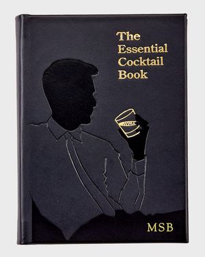 The Essential Cocktail Leather Bound Book, Personalized